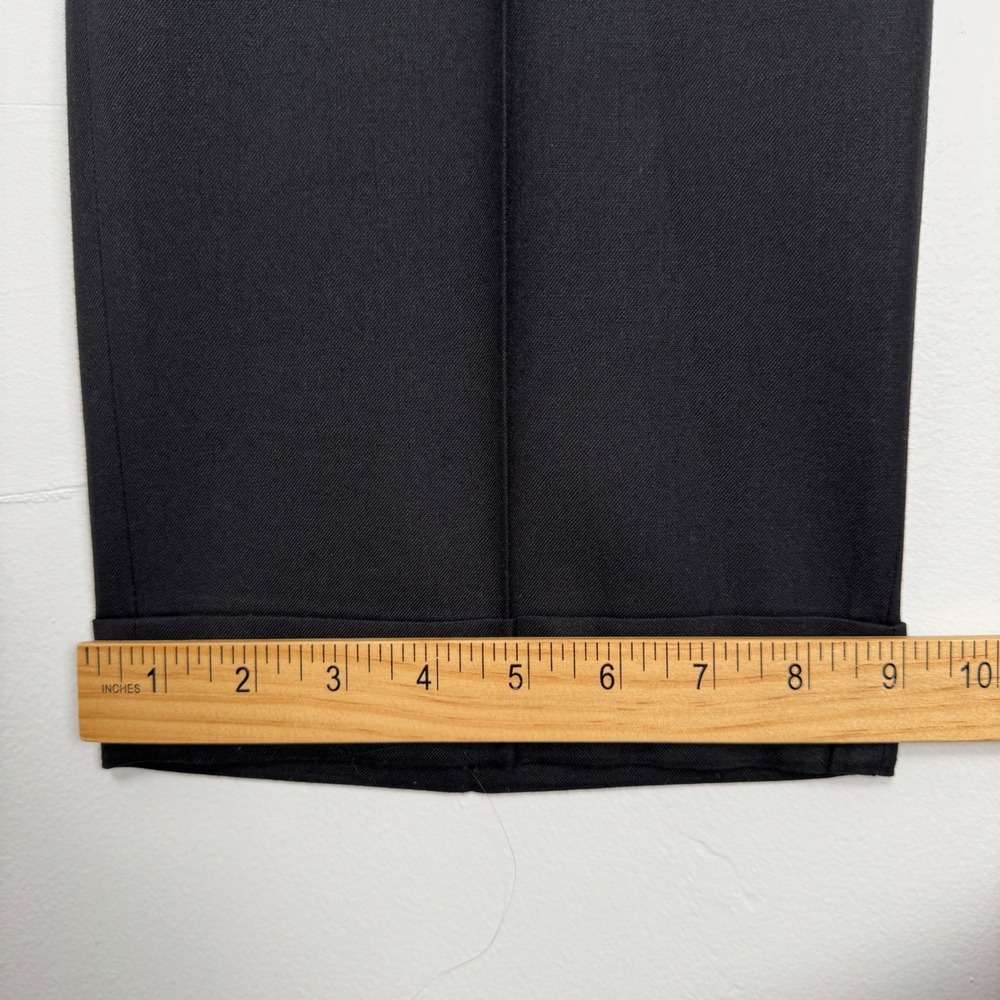 Lauren Ralph Lauren Mens Black Pleated Cuffed Dress Pants 42W x 32L‎ Washable - Picture 7 of 8